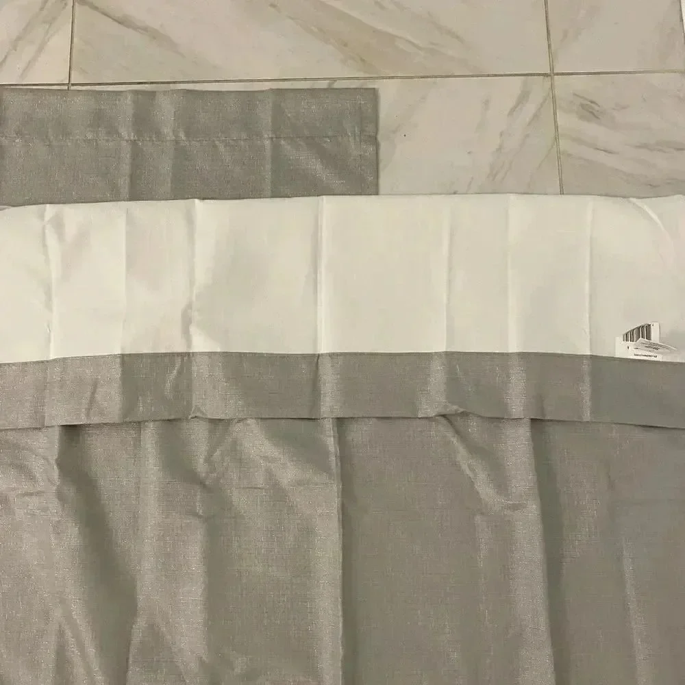 Your Zone Silver Blackout Curtains 84”